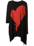 heart print T-shirt 