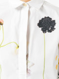 floral embroidered shirt