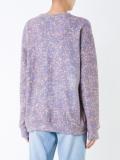 patterned knitted jumper