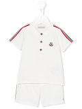 striped button-up set