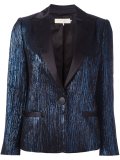 metallic detail blazer