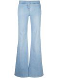 mid-rise flared jeans