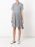 'Risorsa' striped asymmetric dress