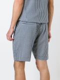 pintuck gingham bermuda shorts