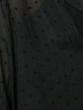 buttoned sheer blouse