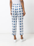 paisley print cropped trousers 