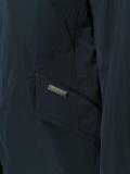 banded collar buttoned coat