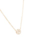 full cut diamond disc necklace