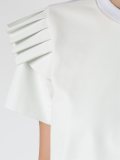 ruffled blouse
