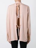 rear tie fastening blouse