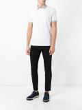 striped collar polo shirt
