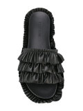 Frilly flat sandals