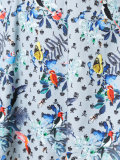 bird print skirt