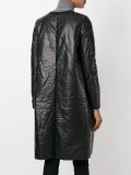 leather zip coat 