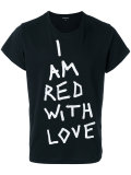 printed text T-shirt 