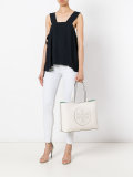 perforated logo tote