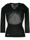 cut-out knitted top