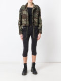 camouflage cropped jacket 