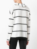 stripe ruffle trim top 