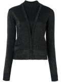 layered effect knitted cardigan