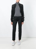 flap pocket skinny trousers