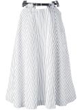 striped belted skirt