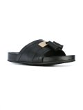 tassel plaque sandals