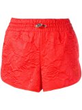 floral embossed shorts