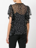 polka dot blouse