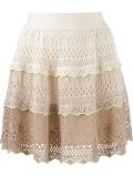 knit flared skirt