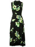 tiered floral print dress