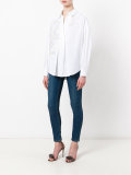 sequin floral pattern shirt