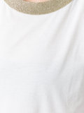 contrast collar top 