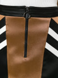 panelled satin mini skirt