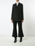 pleated detail blazer