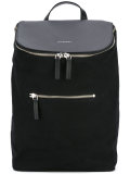 leather panel backpack 