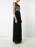 floral embroidered shift dress
