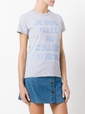 slogan print T-shirt