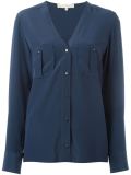 collarless shirt