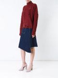 distressed cable knit jumper