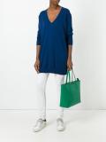 V-neck loose-fit jumper