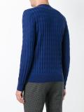 jacquard crew neck jumper