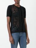 lace front knit top