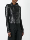 cropped biker jacket