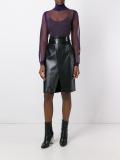 sheer panelled ribber jumper