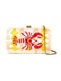 embroidered clutch