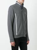 high neck zipped sweatshirt