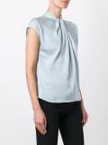 ruffled front blouse