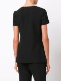 V slit shortsleeved T-shirt