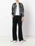 metallic bomber jacket